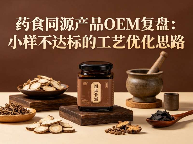 药食同源产品OEM复盘：小样不达标的工艺优化思路